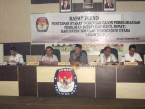 KPUD Bolmut Gelar Pleno