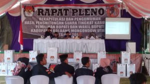 KPUD Bolmut Laksanakan Pleno Hasil Pilkada
