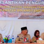 Sekda Bolmut Resmi Lantik Pengurus Kwaran Pramuka Bolangitang Timur