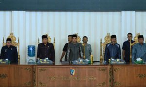 DPRD Bolmut Gelar Paripurna Penyampaian Ranperda Pertanggungjawaban APBD 2018
