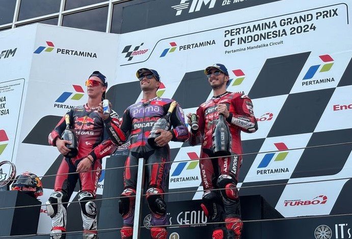 Jorge Martin Juarai  Moto GP Mandalika Indonesia