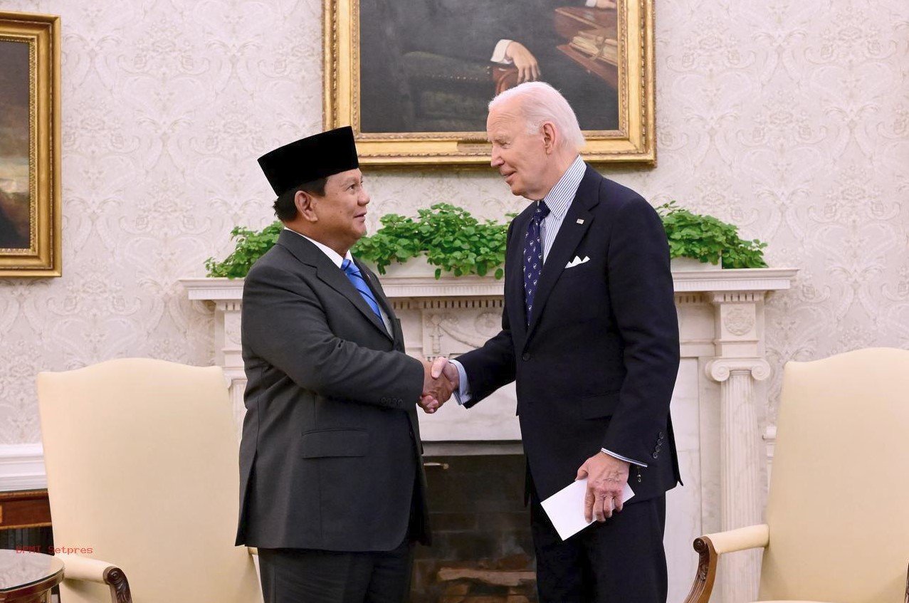 Presiden RI Prabowo Subianto Bertemu Joe Biden di White House