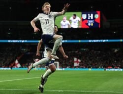 Pertandingan Inggris vs Irlandia skor 5-0