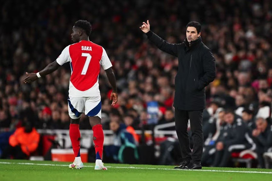 Arteta memuji Saka dalam kemenangan Arsenal atas Monaco