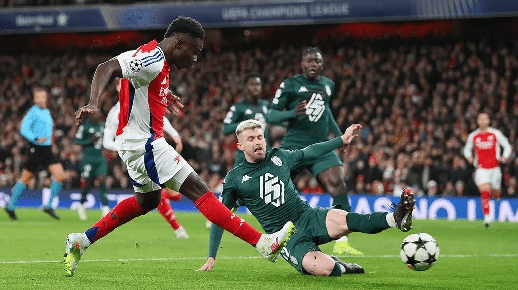 Arsenal vs Monaco, Saka cetak dua gol untuk hancurkan Monaco