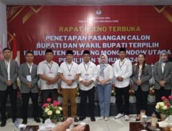 KPU Bolmut Tetapkan Pasangan SJL-MAP sebagai Bupati dan Wakil Bupati Terpilih 2025-2030