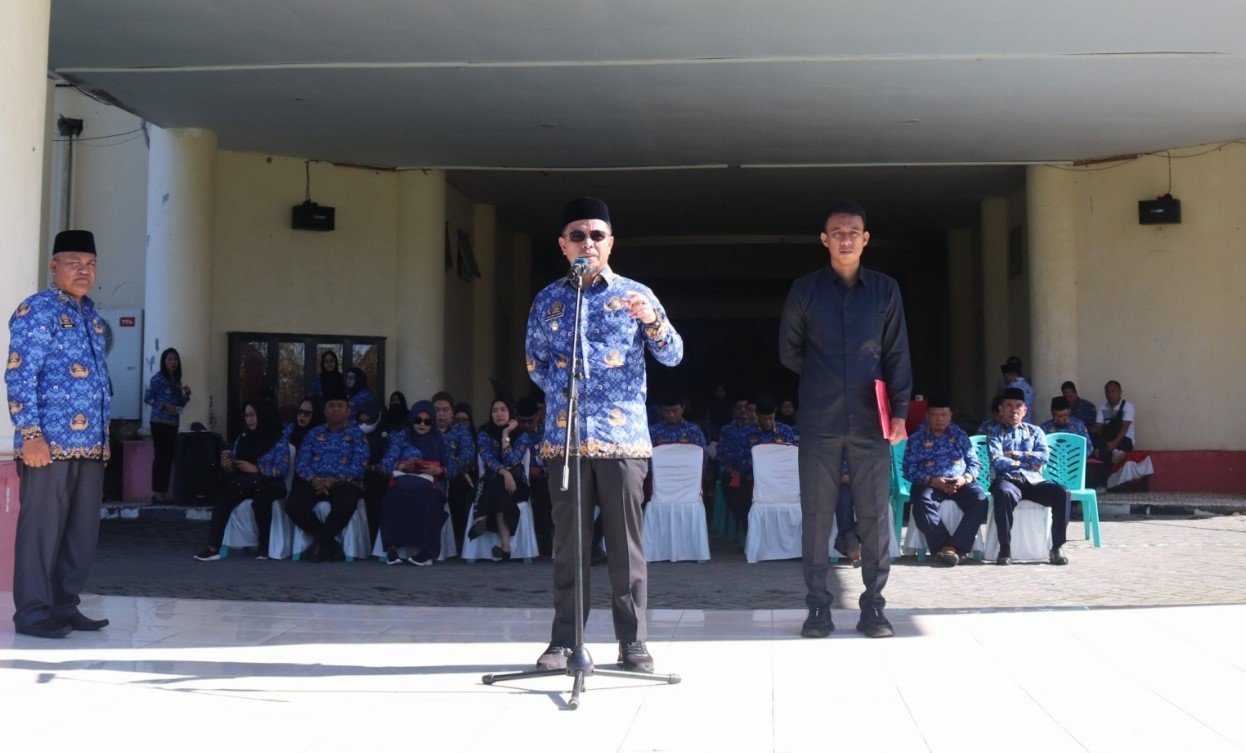 Bupati Sirajudin Lasena Soroti Disiplin ASN pada Apel Korpri Bolmut