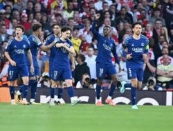 Gol Cepat Dembélé Bawa PSG Taklukkan Arsenal di Leg Pertama Semifinal Liga Champions