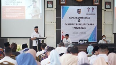 Sirajudin Lasena Pimpin Rapat Koordinasi dan Evaluasi Realisasi APBD 2025