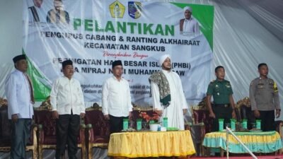Bupati Bolmut Sirajudin Lasena melantik pengurus Al Khairat Kecamatan Sangkub