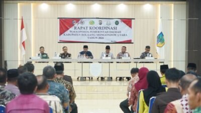 Rapat Forkopimda Bolmut membahas ketersediaan bahan pokok jelang Ramadan 1447 H