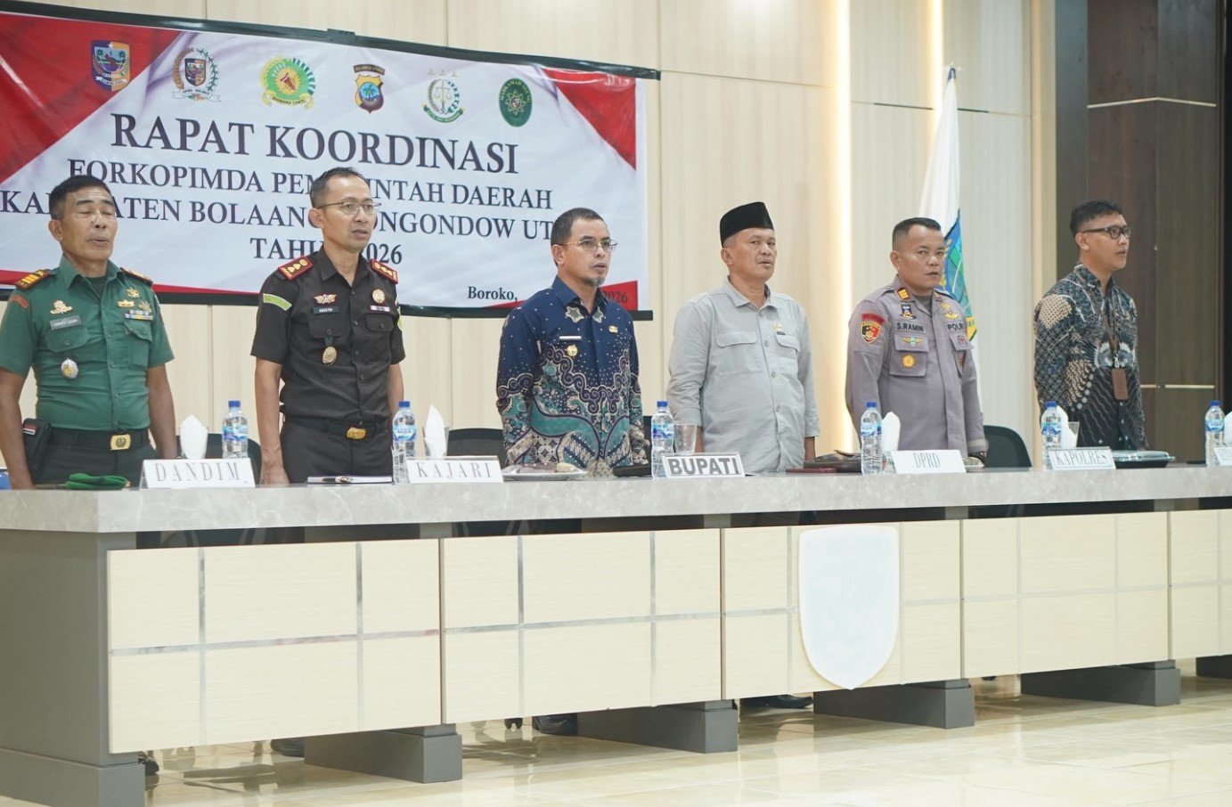 Kajari Bolmut menghadiri Rapat Forkopimda Bolmut jelang Ramadhan 1447 H