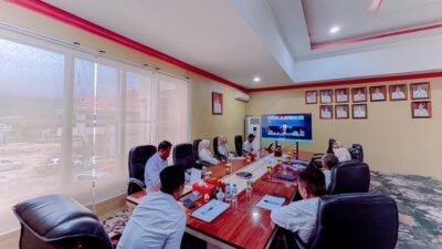 Bupati Bolaang Mongondow Utara mengikuti rakor pengendalian inflasi daerah 2026 melalui Zoom