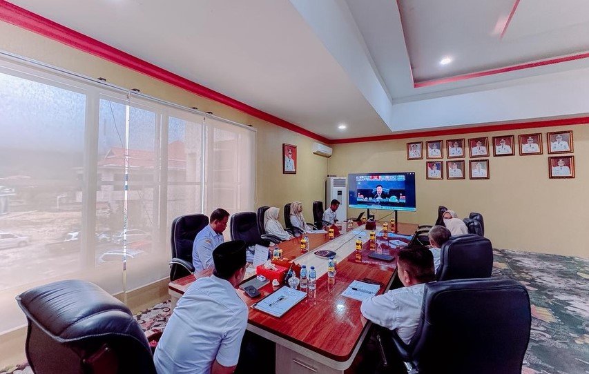 Bupati Bolaang Mongondow Utara mengikuti rakor pengendalian inflasi daerah 2026 melalui Zoom