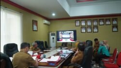 Bupati Bolmut mengikuti Rapat Koordinasi Pengendalian Inflasi Daerah Tahun 2026 secara daring.