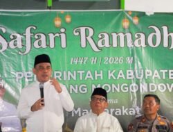 Bupati Bolmong Yusra Alhabsyi Pimpin Safari Ramadhan Pemkab Bolmong di Dumoga Barat