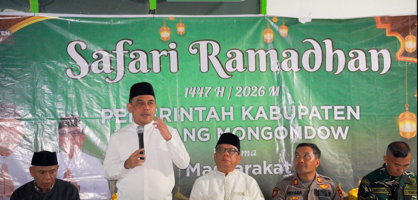 Bupati Yusra Alhabsyi pimpin Safari Ramadhan Pemkab Bolmong di Masjid At-Taqwa Dumoga Barat