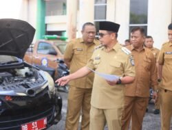 Bupati Bolmut Sidak Pajak dan Administrasi Kendaraan Dinas Bolmut