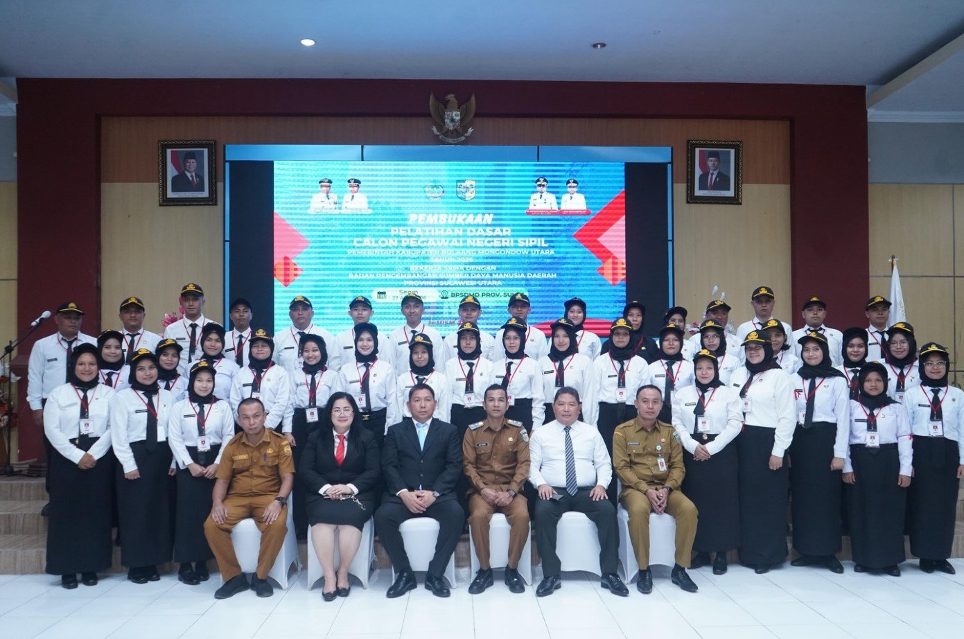 Wakil Bupati Bolmut membuka Latsar CPNS 2026 di BPSDM Sulut