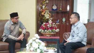 Kepala BNN Bolaang Mongondow saat audiensi dengan Bupati Bolmut membahas pembentukan Unit P4GN