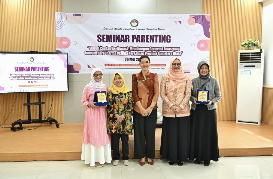 Seminar literasi anak DWP Sumut di Medan untuk membangun generasi emas inovatif