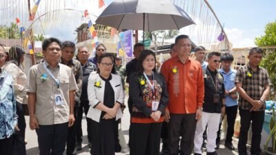 Bupati Sitaro Chyntia I Kalangit membuka Pertemuan Raya Pemuda KGPM 2026 di Jemaat Bethel Balirangen.