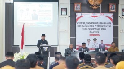 Bupati Bolmut Sirajudin Lasena membuka kegiatan asistensi SIPD dan sinkronisasi RKPD di Aula Pohohimbunga