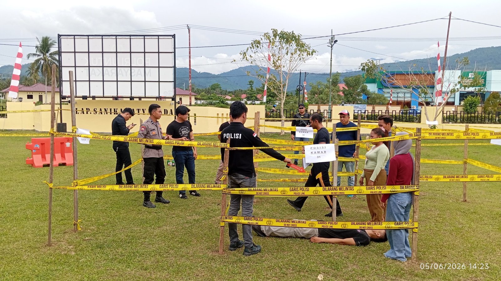 Kasat Reskrim Polres Bolmut menjelaskan hasil rekonstruksi yang akan dimasukkan dalam berkas perkara sebelum dilimpahkan ke kejaksaan.
