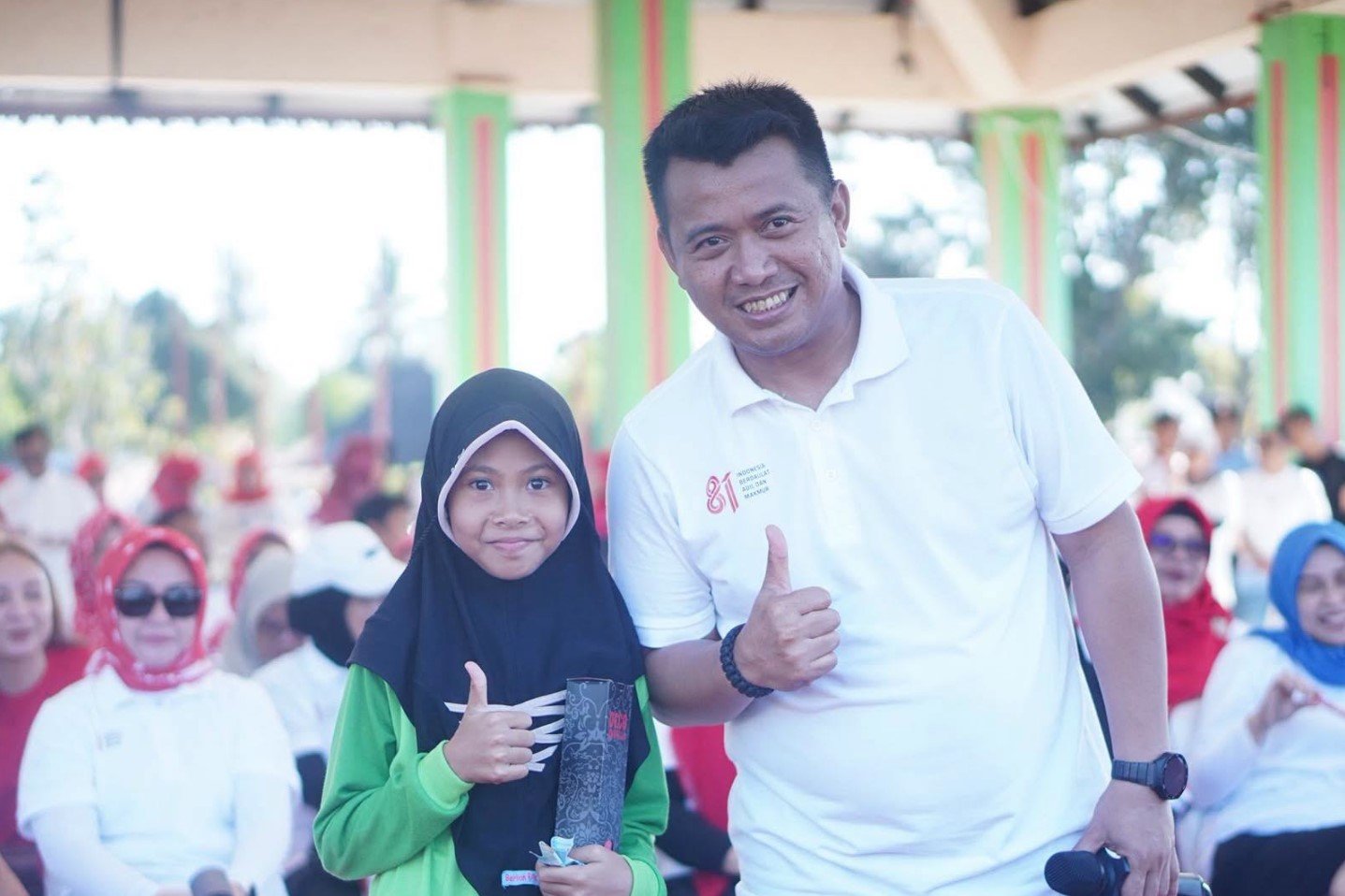 Kapolres Bolmut menghadiri pencanangan HUT Ke-81 Kemerdekaan RI.