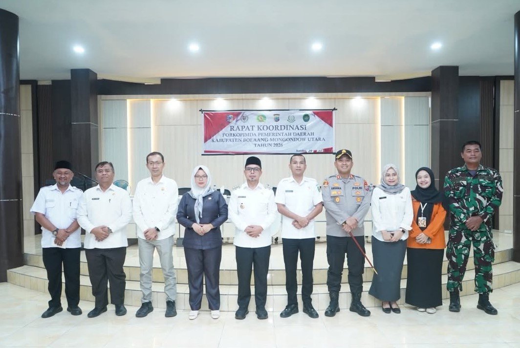 Ketua DPRD Bolmut Dewi Astuti Mondo menghadiri Rapat Koordinasi Forkopimda Kabupaten Bolaang Mongondow Utara.