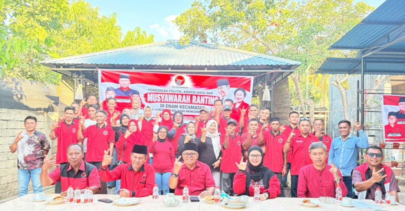 PDI Perjuangan Bolmut Perkuat Struktur Ranting, Target Menangkan Pemilu Mendatang