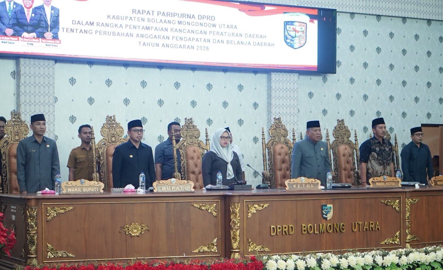 Rapat Paripurna DPRD membahas Ranperda Perubahan APBD Bolmut 2026